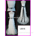 A line bridal gown layers lace wedding dress